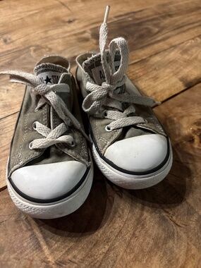 Converse All Stars, gray, kids size 10